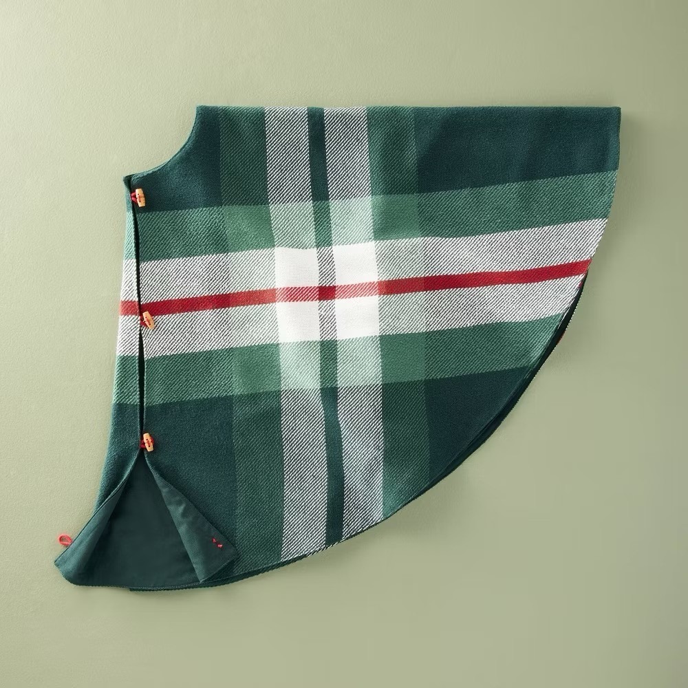 52" Chunky Woven Tree Skirt Green Plaid - Hearth & Hand Magnolia, Target‎ 2025